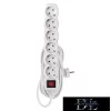 EMOS prodlužovací kabel (prodlužovací šňůra) 6 zásuvek 5 m 1,5 mm² přepínatelný