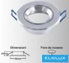 UNIVERSO Zapuštěné bodové svítidlo 1xPAR16 bez objímky IP20 Chrom D86x26mm výřez: D72mm