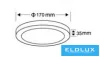 UNIVERSO Kruhový nástěnný LED panel 12 W 1200 lm CCT/kapacita 120° IP20 bílá D170x35 mm 3 roky