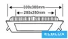 UNIVERSO Čtvercový zapuštěný LED panel 24 W 2400 lm CCT/kap. 120° IP20 Bílá 300 x 300 mm výřez: 280 x 280 mm 3 roky