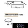 UNIVERSO Zapuštěné bodové svítidlo 1XGU10 Max. 40 W bílé D86 mm/D55 mm