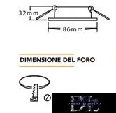 UNIVERSO Zapuštěné bodové svítidlo 1XGU10 Max. 40 W bílé D86 mm/D55 mm