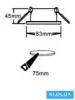 UNIVERSO zapuštěné bodové svítidlo 1xGU10 IP20 bílé 83x83x45mm výřez: D75mm 5 let