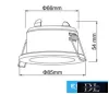 UNIVERSO Vodotěsné zapuštěné svítidlo 1xPAR16 bez objímky IP44 Černá D85x54mm Výřez: D65mm 5 let