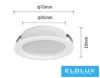 Mini bodové svítidlo UNIVERSO 3 W 3000 K 240 lm 120° IP20 ∅70×19 mm bílé
