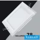 UNIVERSO Čtvercový zapuštěný LED panel 9 W 780 lm CCT/kap. 120° IP20 Bílá 120 x 120 mm výřez: 95 x 95 mm