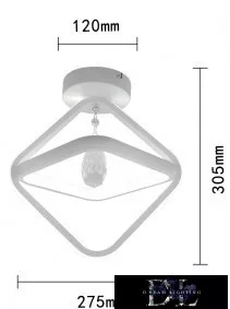 UNIVERSO Stropní svítidlo 25 W 2000 lm 6500 K IP20 bílé D275x305 mm
