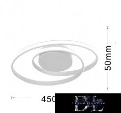 Stropní svítidlo UNIVERSO 32 W 2560 lm 4000 K IP20 bílé ∅450 × 50 mm