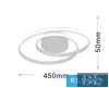 Stropní svítidlo UNIVERSO 45 W 3600 lm CCT S VYPÍNAČEM IP20 bílé 640 × 640 × 110 mm