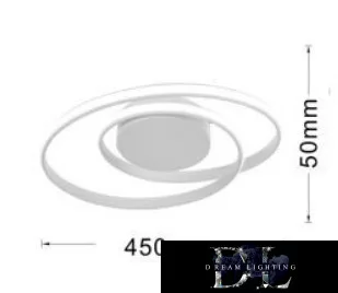 Stropní svítidlo UNIVERSO 45 W 3600 lm 3000 K IP20 bílé 640 × 640 × 110 mm