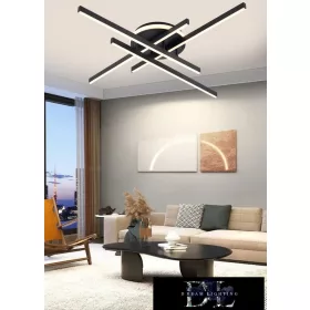   UNIVERSO Stropní svítidlo 45 W 3600 lm 4000 K IP20 černé 640 x 640 x 110 mm