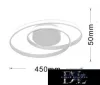 UNIVERSO Stropní svítidlo 45 W 3600 lm 4000 K IP20 černé 640 x 640 x 110 mm