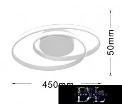 UNIVERSO Stropní svítidlo 45 W 3600 lm 4000 K IP20 černé 640 x 640 x 110 mm