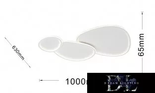 Stropní lampa UNIVERSO 100 W 8000 lm CCT 1000 × 630 × 65 mm IP20 bílá