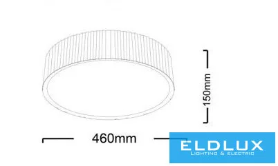 UNIVERSO Mennyezeti lámpa 35w 2400lm CCT.Kap IP20 Homokszín D460x150mm