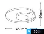 Stropní svítidlo UNIVERSO 32 W 2560 lm CCT.Kap D450x50 mm  IP20 bílé