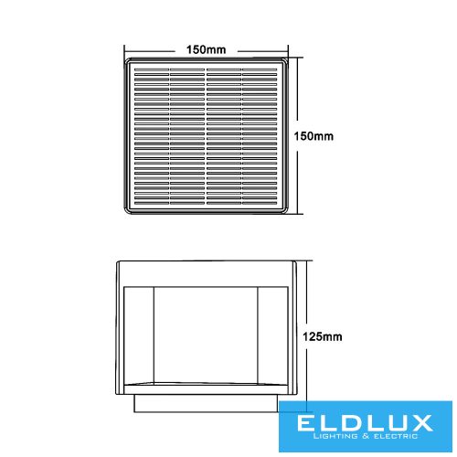 UNIVERSO Solární sloupová lampa 3,2 V-1200 mAH 5 V-1,6 W CCT.kap IP65 Černá 150 x 150 x 125 mm