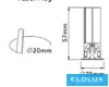 UNIVERSO Mini bodové svítidlo 3 W 145 lm 3000 K D25×57 mm výřez: D20 mm bílé