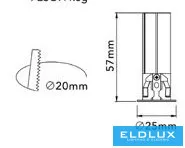 UNIVERSO Mini bodové svítidlo 3 W 145 lm 3000 K D25×57 mm výřez: D20 mm bílé