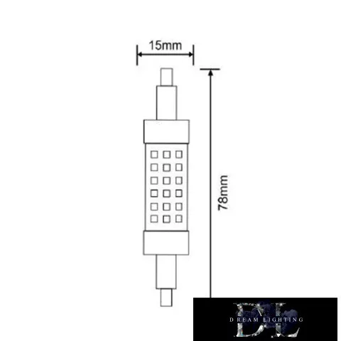LED žárovka UNIVERSO R7S 60d 5W 550lm 6500K