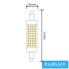 LED žárovka UNIVERSO R7S 8W 880lm 4000K CRI≥80 Ø20x78mm
