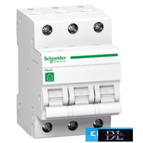 Miniaturní jistič Schneider 3P 40A typ C 400V AC Resi9 F