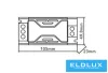 UNIVERSO Dimmelhető fémházas tápegység DC:24V 60w 2.5A IP20 105x50x23mm 3év