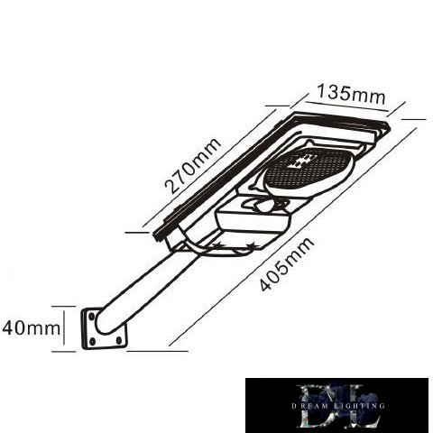 UNIVERSO Solární pouliční lampa 3w-6V 3,2V-2,5AH 150lm 7000k IP65 černá