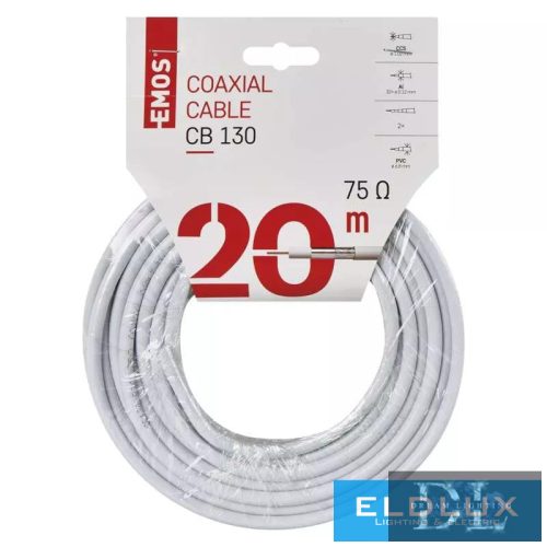 Koaxiální kabel EMOS CB130 20M