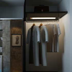   UNIVERSO nábytkové osvětlení DC:5v 3w 4000k 238lm IP40 395mm stříbrná (USB nabíječka + PIR)