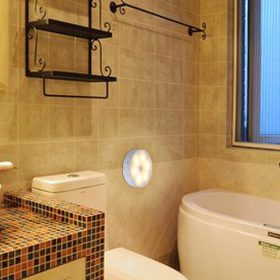   UNIVERSO nábytkové osvětlení DC: 5 V 3 W 4000 K 238 lm ∅85 mm stříbrné (nabíječka + PIR)