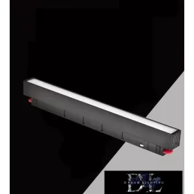   UNIVERSO Magnetická lineární lampa pro montáž na kolejnici DC:48V 14W 1050LM 3000K RA90 IP20 300x45x24mm Černá