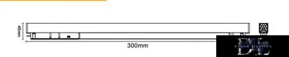 UNIVERSO Magnetická lineární lampa pro montáž na kolejnici DC:48V 14W 1050LM 3000K RA90 IP20 300x45x24mm Černá