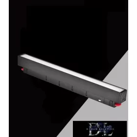  UNIVERSO Magnetická lineární lampa pro montáž na kolejnici DC:48V 14W 1050LM 4000K RA90 IP20 300x45x24mm Černá