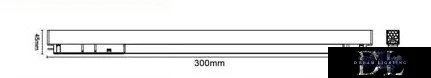 UNIVERSO Magnetická lineární lampa pro montáž na kolejnici DC:48V 14W 1050LM 4000K RA90 IP20 300x45x24mm Černá