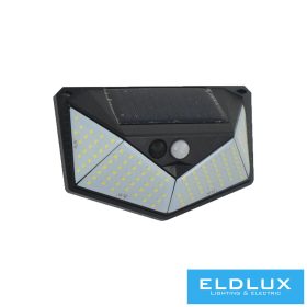   UNIVERSO Solární lampa-PIR 3,7 V-1200 mAH 5,5 V-0,55 W 160 lm 4000 k IP65 černá