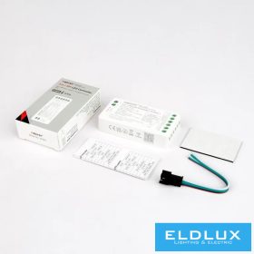   MIBOXER 3v1 RF 2,4G digitální (běžné světlo) ovladač pro hladké/RGB/RGBW LED pásky DC: 5 V-24 V Max. 10 A