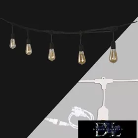   UNIVERSO Party světelná řetěz 2x0,75㎟ 11M 10xE27 Max. prodloužení: 80 m/600 W IP44 Bílá