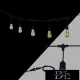 UNIVERSO Party světelná řetěz 2x0,75㎟ 11M 10xE27 Max. prodloužení: 80 m/600 W IP44 Černá