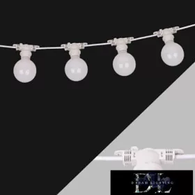   UNIVERSO Party světelná řetěz 2x0,75㎟ 11M 10xE27 Max. prodloužení: 80 m/600 W IP44 Bílá