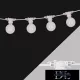 UNIVERSO Party světelná řetěz 2x0,75㎟ 11M 10xE27 Max. prodloužení: 80 m/600 W IP44 Bílá