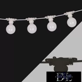   UNIVERSO Party světelná řetěz 2x0,75㎟ 11M 10xE27 Max. prodloužení: 80 m/600 W IP44 Černá