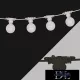 UNIVERSO Party světelná řetěz 2x0,75㎟ 11M 10xE27 Max. prodloužení: 80 m/600 W IP44 Černá