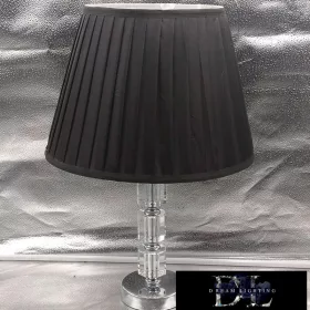   ELDLUX SHINY stolní lampa z křišťálového skla chrom E27