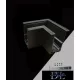 UNIVERSO Magnetický rohový spoj pro kolejnice 65x65x50mm Černý