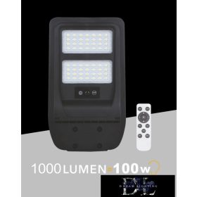   UNIVERSO Solární pouliční lampa 3,2 V-5 AH 1000 lm 4000 k IP65 černá 402 x 237 x 43 mm