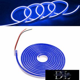   UNIVERSO Neonový LED pásek 12 V 2835-120D-8 W/M modrý IP65 5 m