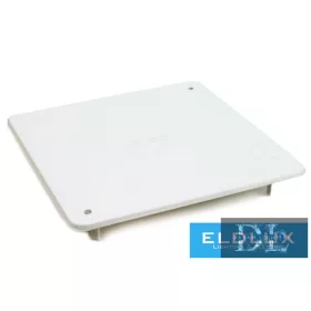   Dietzel Kryt propojovací krabice (MÜDK) čtvercový, šroubovací, bílý plast 100 mm x 100 mm AK/RD 100