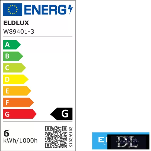 ELDLUX Křišťálová skleněná nástěnná lampa LED 6W CCT 480lm IP20 160*110*230mm