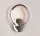 ELDLUX RINGS křišťálová skleněná nástěnná lampa chrom 8W 4000K